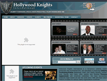 Tablet Screenshot of hollywoodknights.com